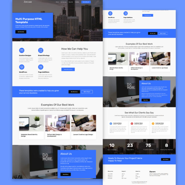 Zipcare - Multipurpose Website Template