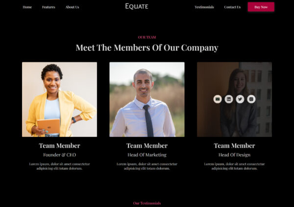 Equate - Startup Website Template - Image 6