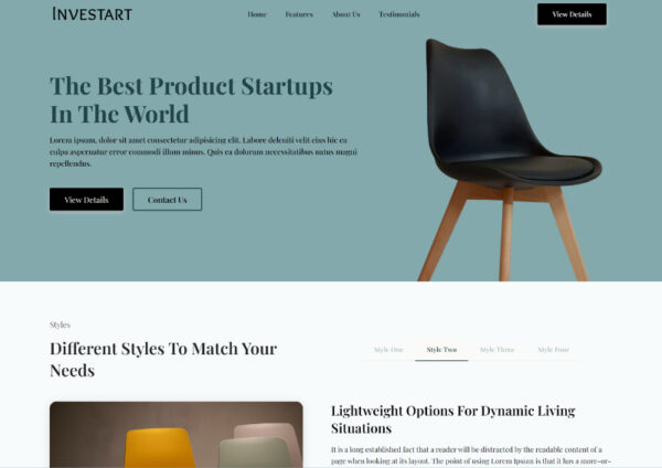 Investart - Startup HTML Template