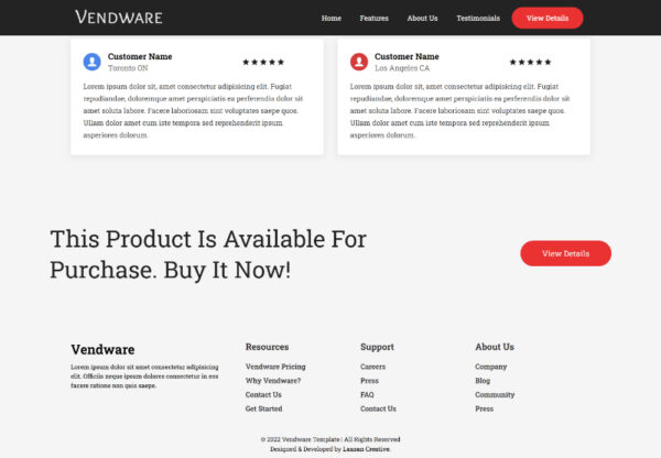 Vendware - Startup Website Template - Image 6