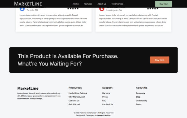 MarketLine - Startup Website Template - Image 8