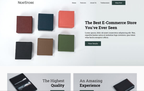 NeatStore - Startup Website Template - Image 2