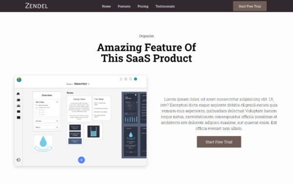 Zendel - SaaS Website Template - Image 4