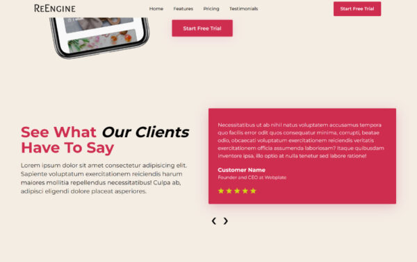 ReEngine - SaaS Website Template - Image 6