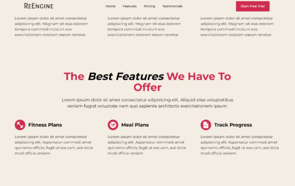 ReEngine - SaaS Website Template - Image 4