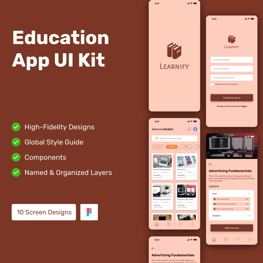 Education App UI Kit