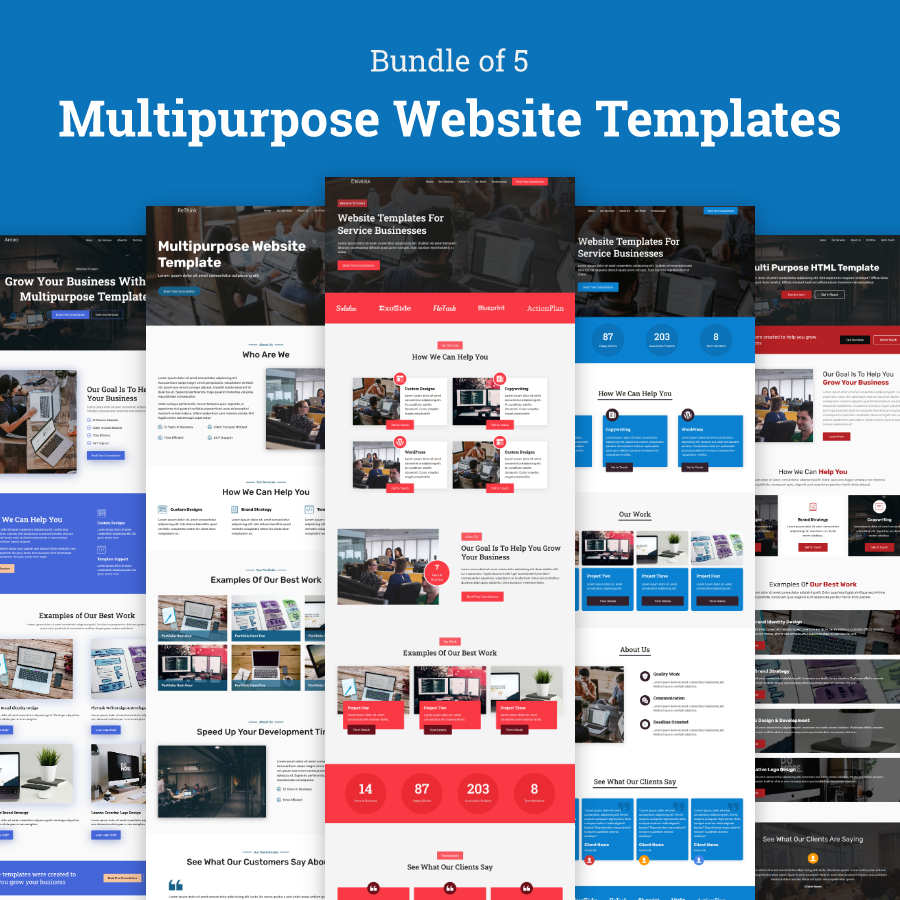 Multipurpose Website Template Bundle